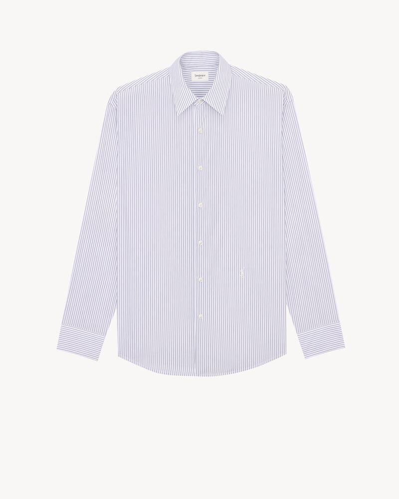 CASSANDRE shirt in striped cotton poplin