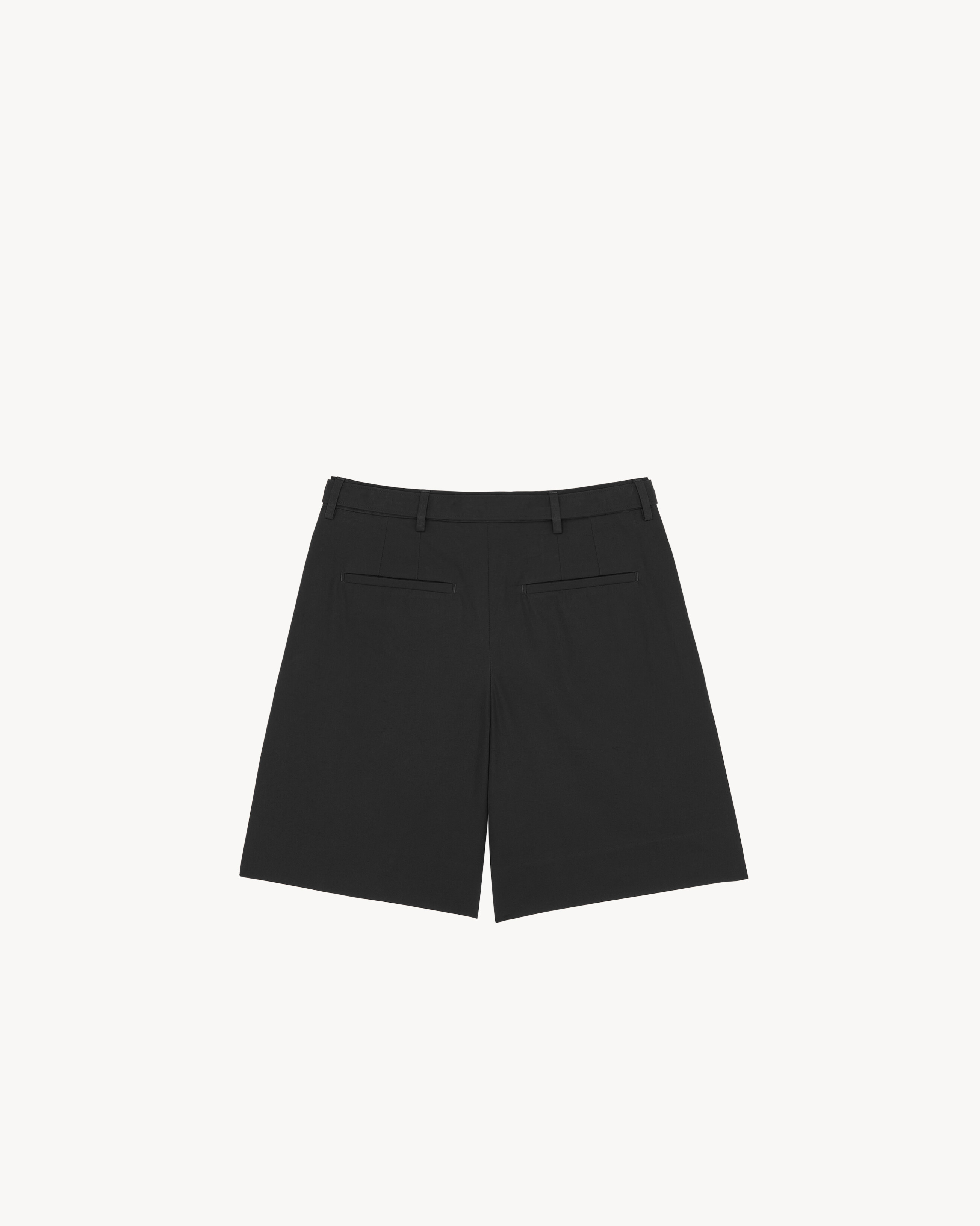 shorts in cotton poplin