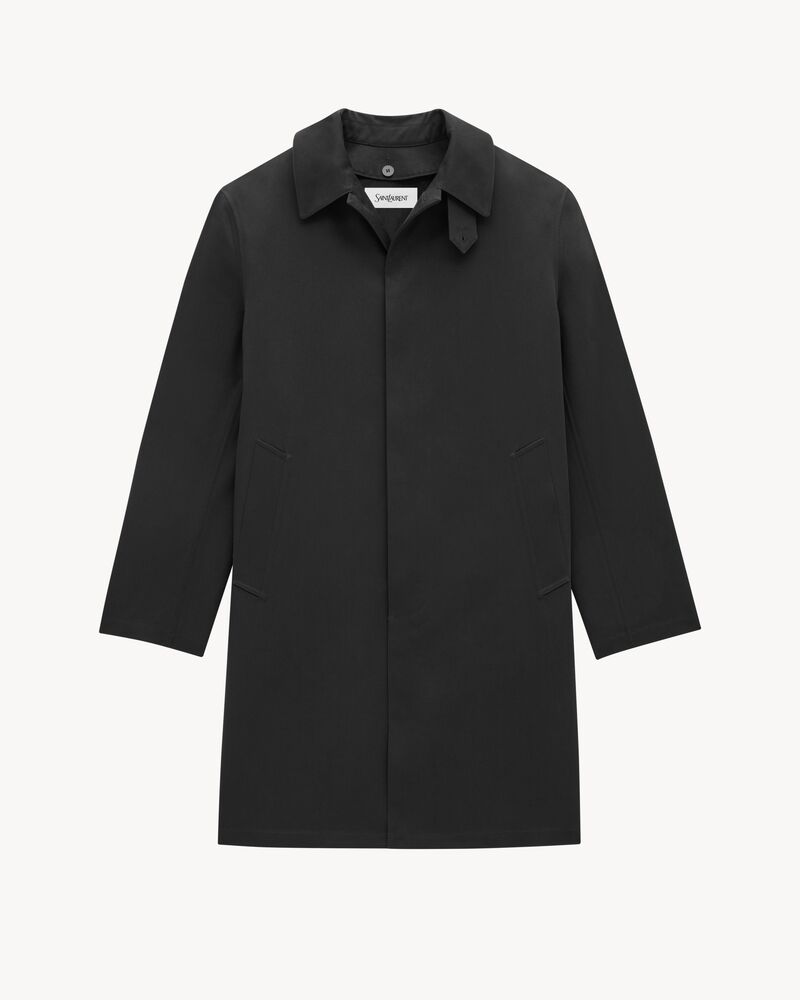 Coat in water-repellant canvas