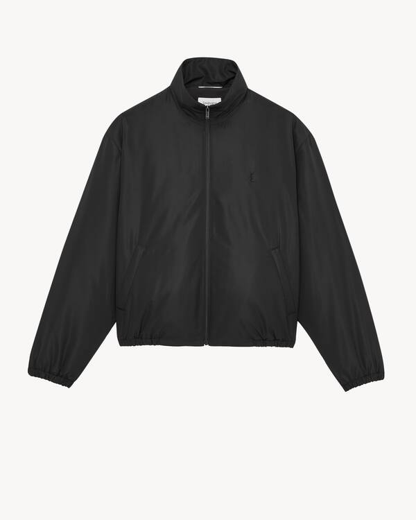 CASSANDRE windbreaker in taffeta in Black | Saint Laurent | YSL RO