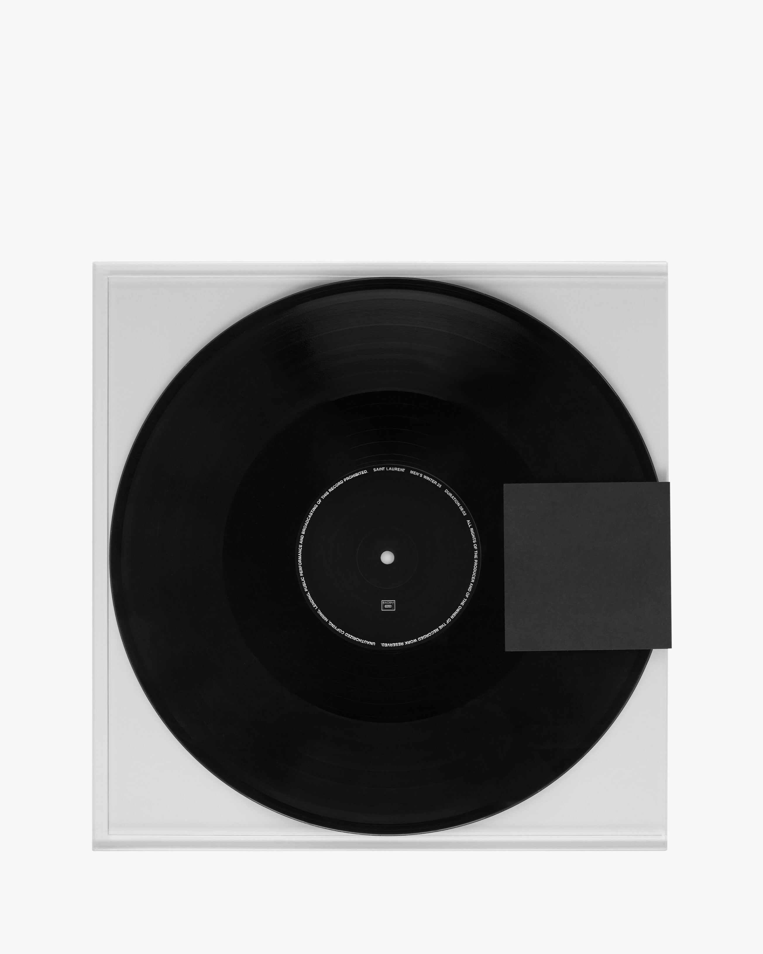 SAINT LAURENT MEN'S WINTER 2025 SOUNDTRACK BY SEBASTIAN