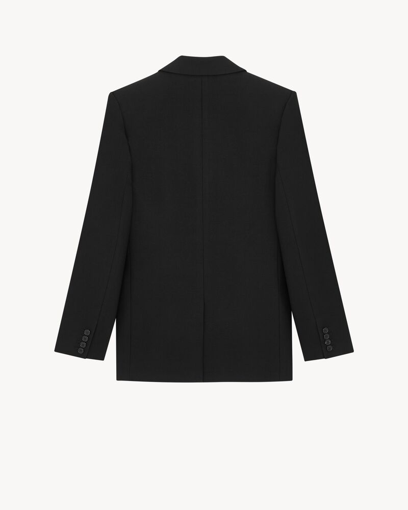 Jacket in Wool Gabardine