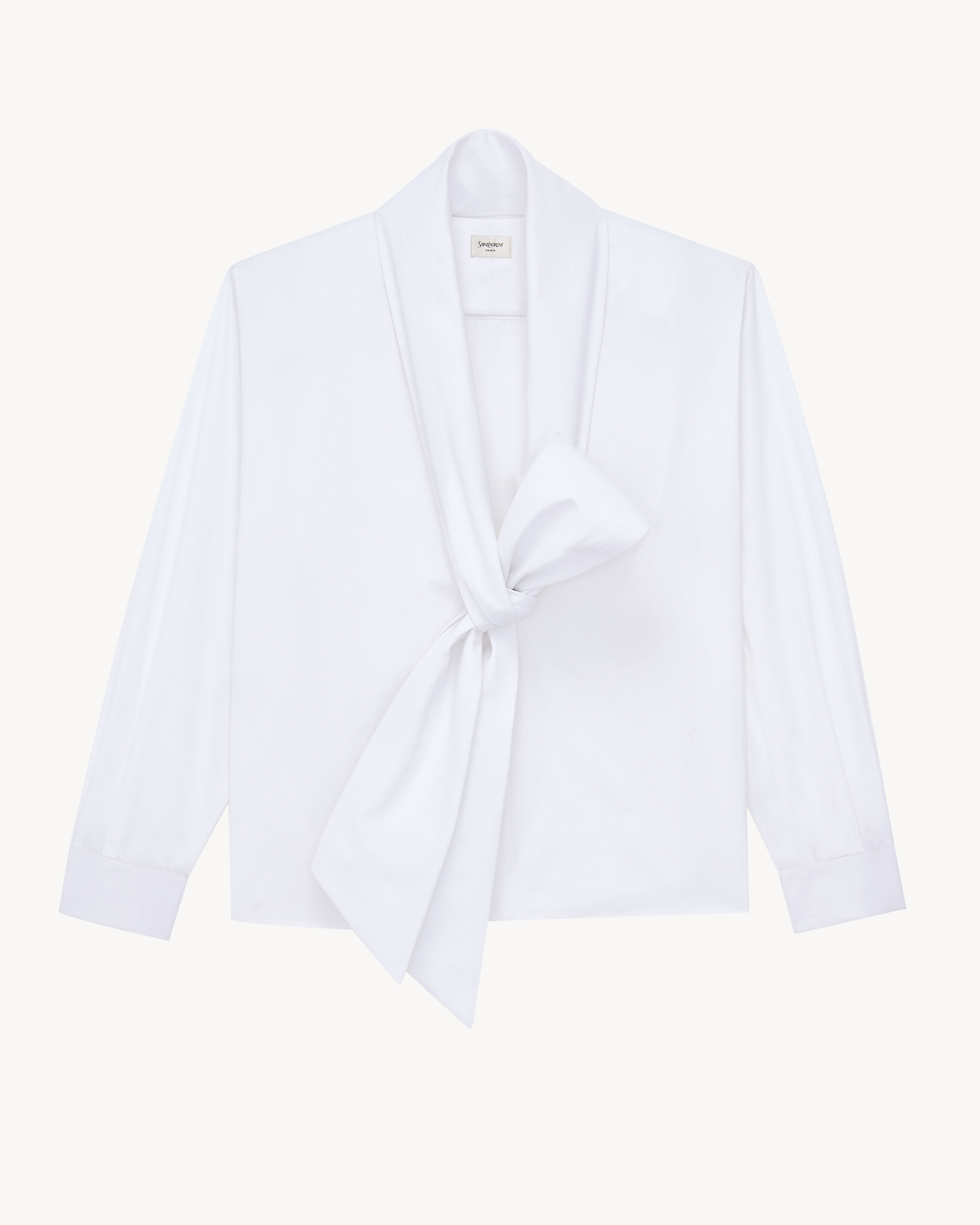 lavallière shirt in cotton poplin