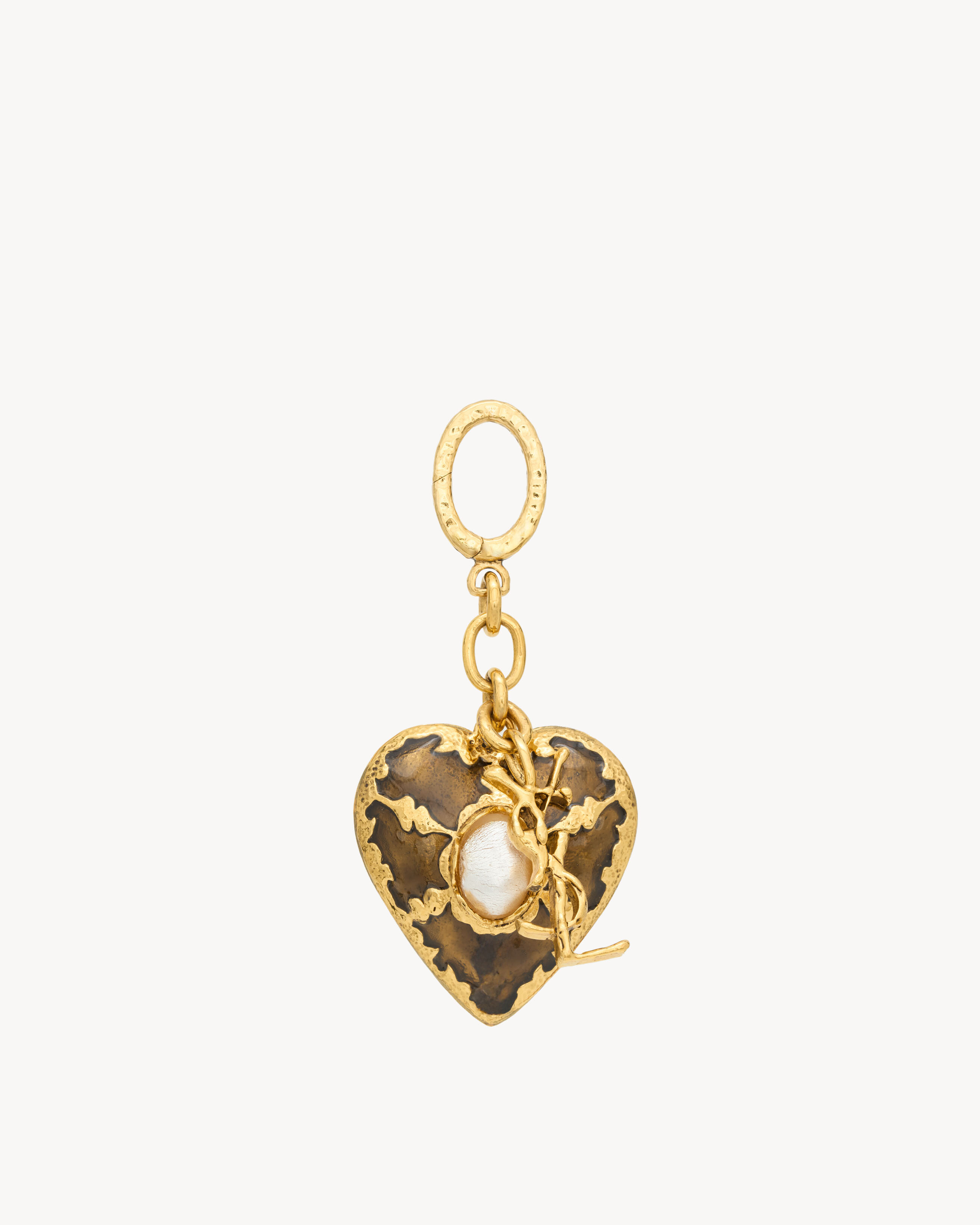 CASSANDRE heart bag charm in enamel