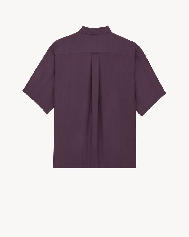 pajama shirt in viscose and silk