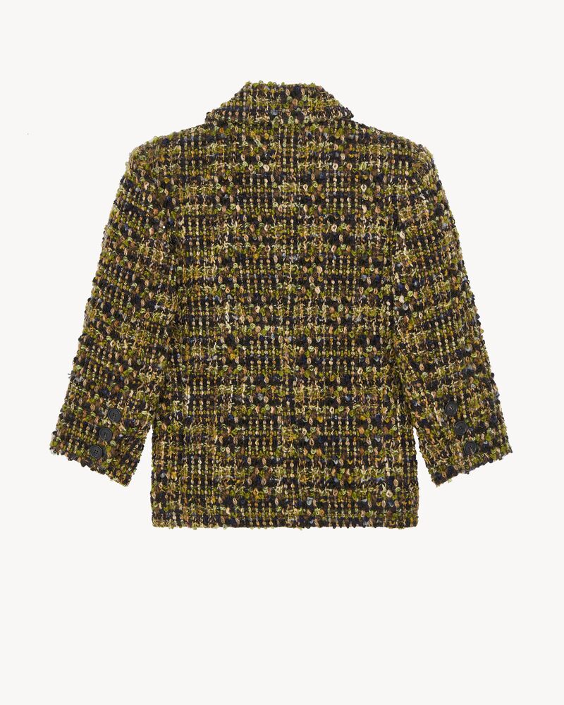 single-breasted jacket in tweed