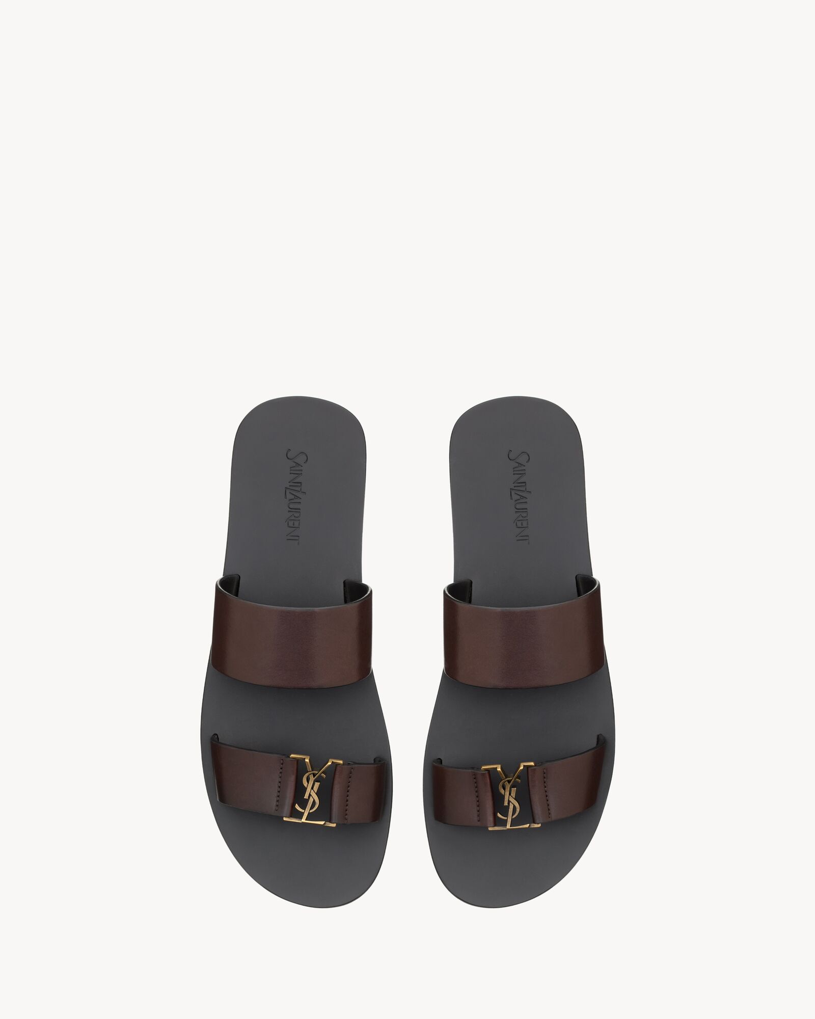 BABYLONE slides in smooth leather — 863524DWETT2023