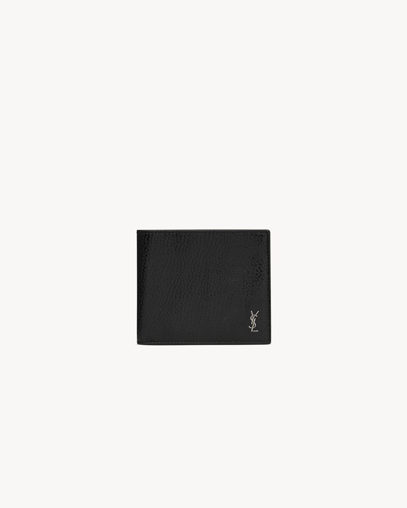 TINY CASSANDRE EAST/WEST WALLET IN GRAINED LEATHER — 847954AAELP1000