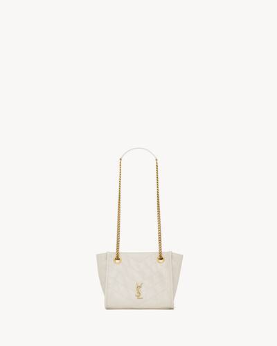 NIKI mini shopping in vintage leather in Beige | Saint Laurent
