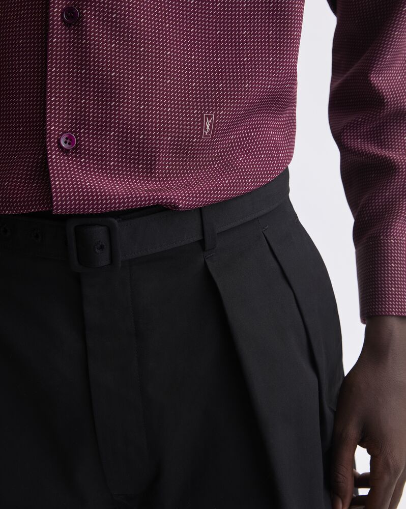 CASSANDRE dotted shirt in crepe de chine