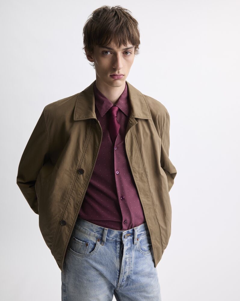 CASSANDRE blouson court en sergé de coton