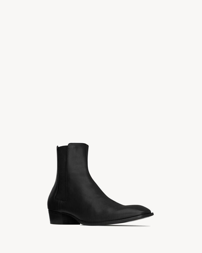 STANTON chelsea boots in grained leather