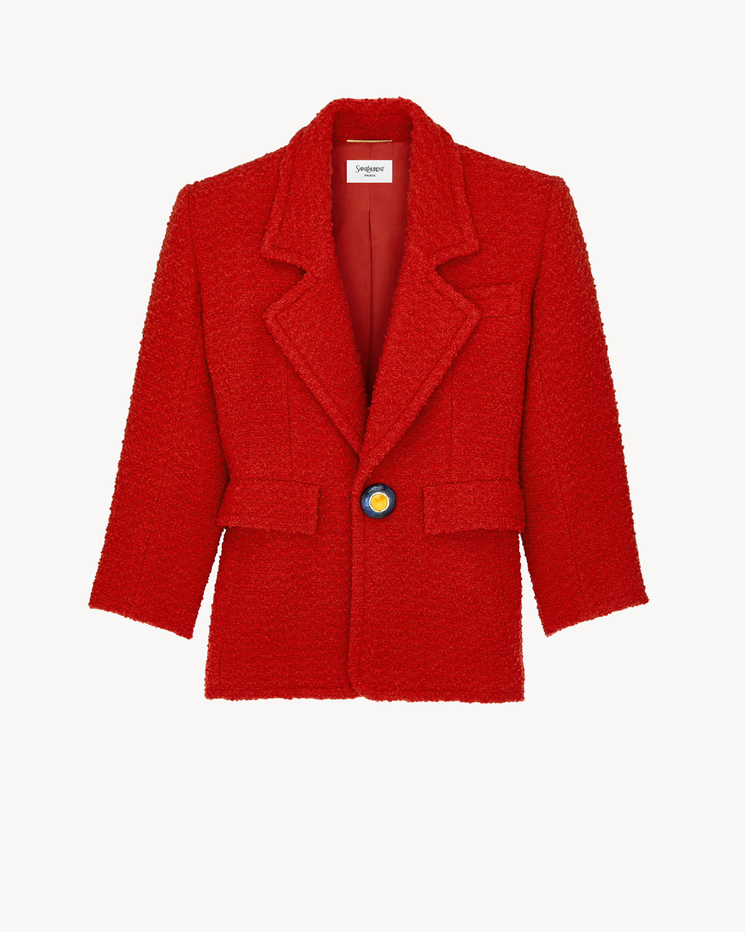 single-breasted jacket in tweed