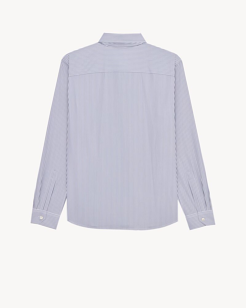 CASSANDRE chemise en popeline de coton à rayures