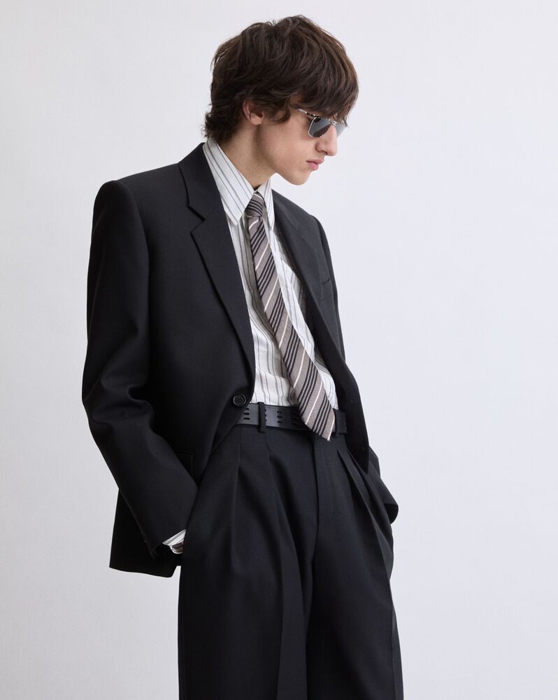 jacket in gabardine saint laurent