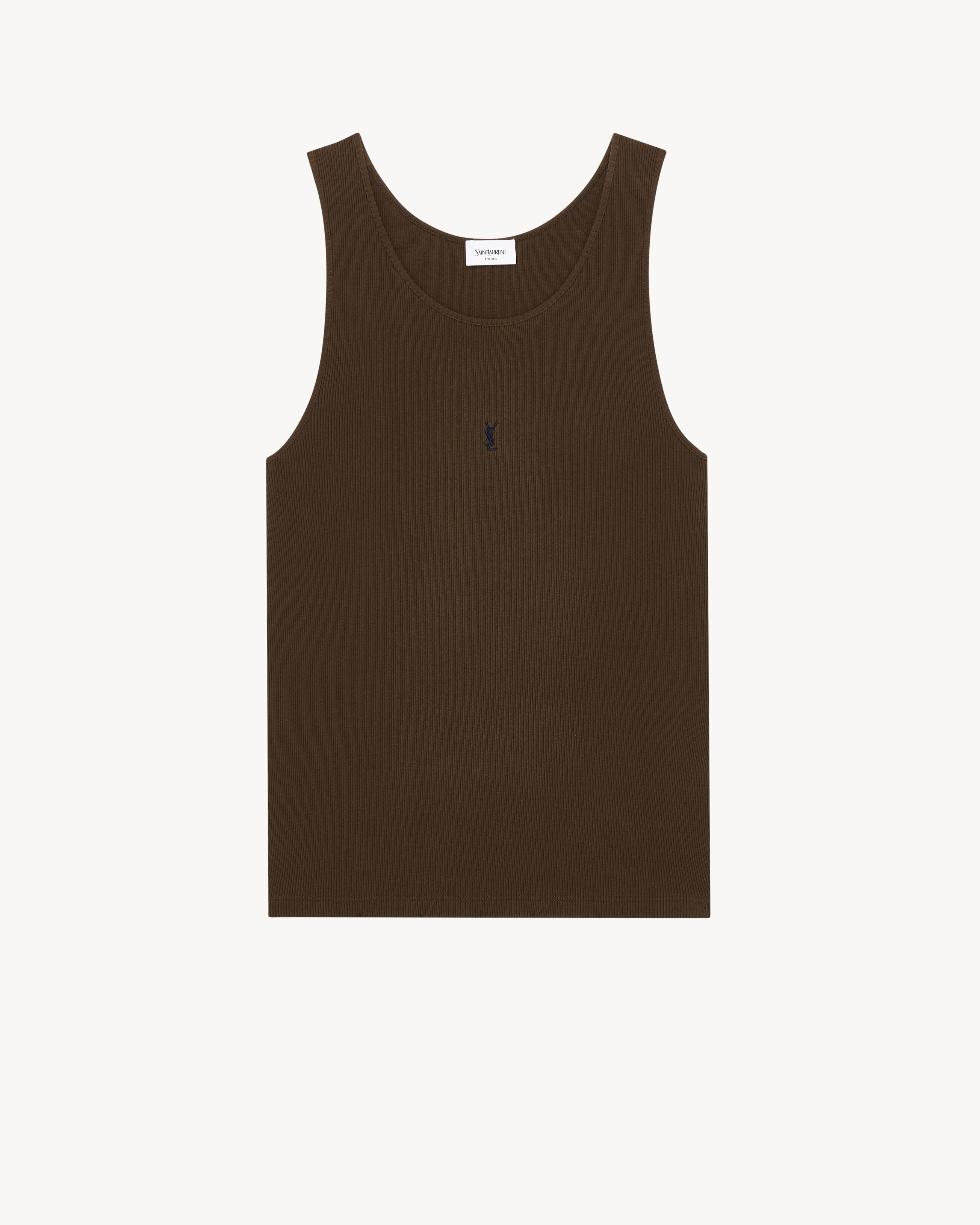 CASSANDRE ribbed tank top