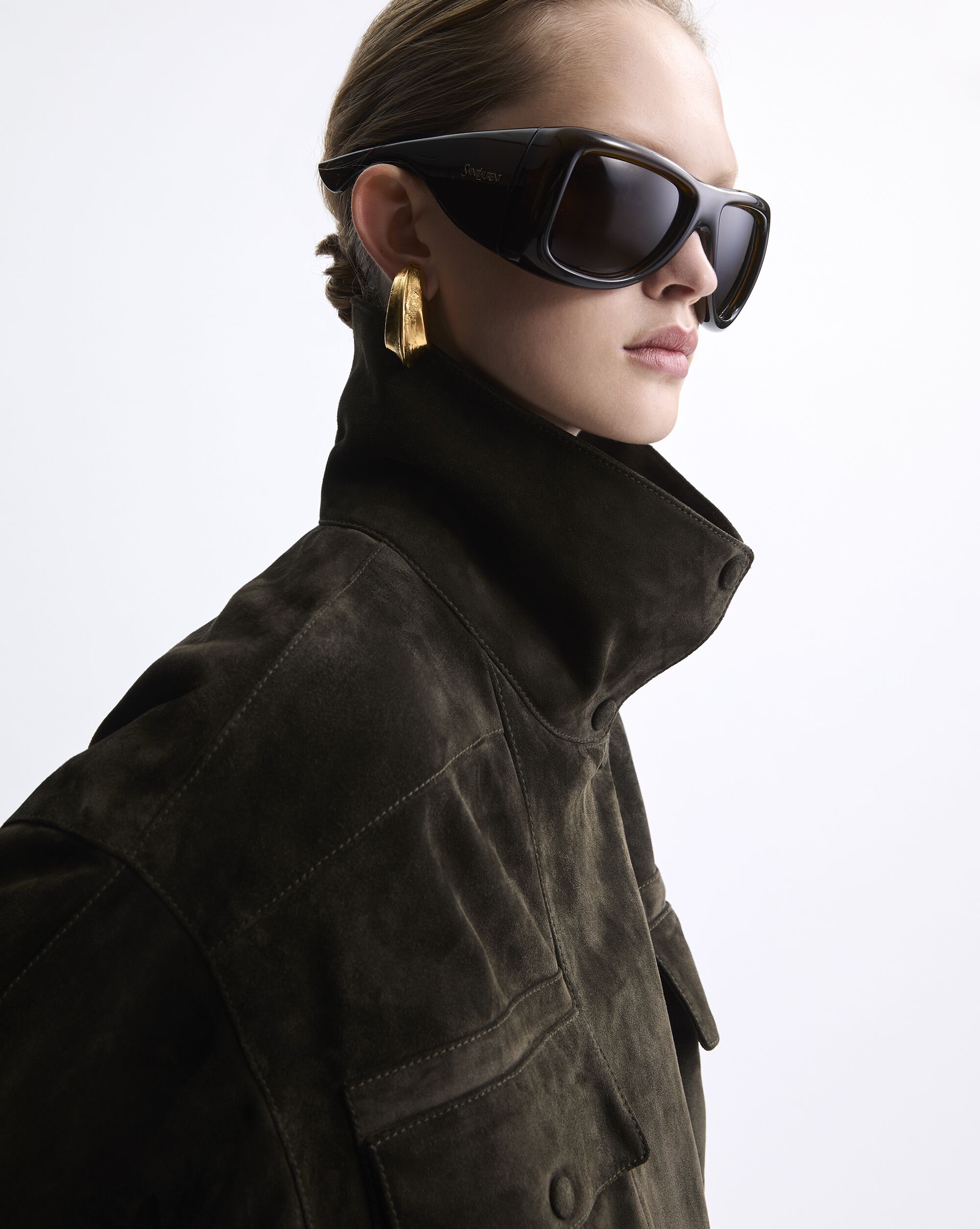 jacket in vintage split leather