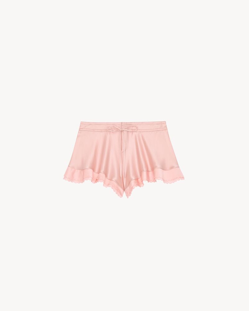 lingerie shorts in silk satin