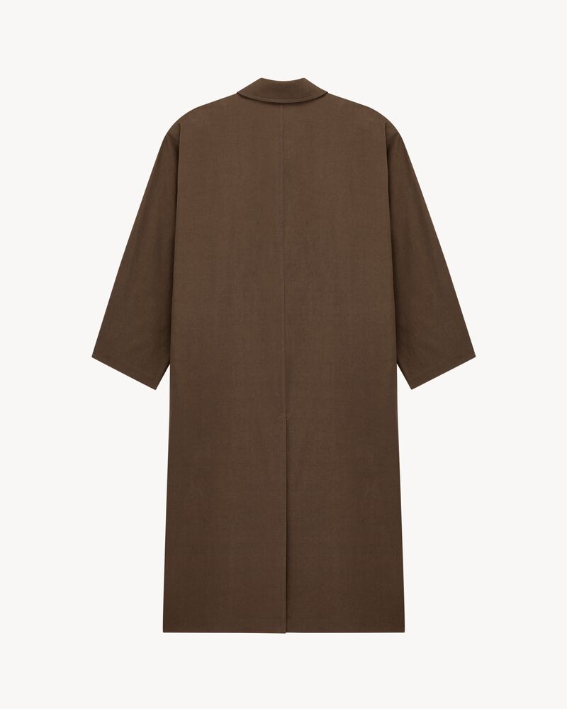 trench coat in water-repellent cotton