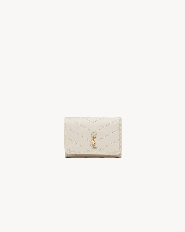 NIKI slim tri-fold wallet in vintage leather