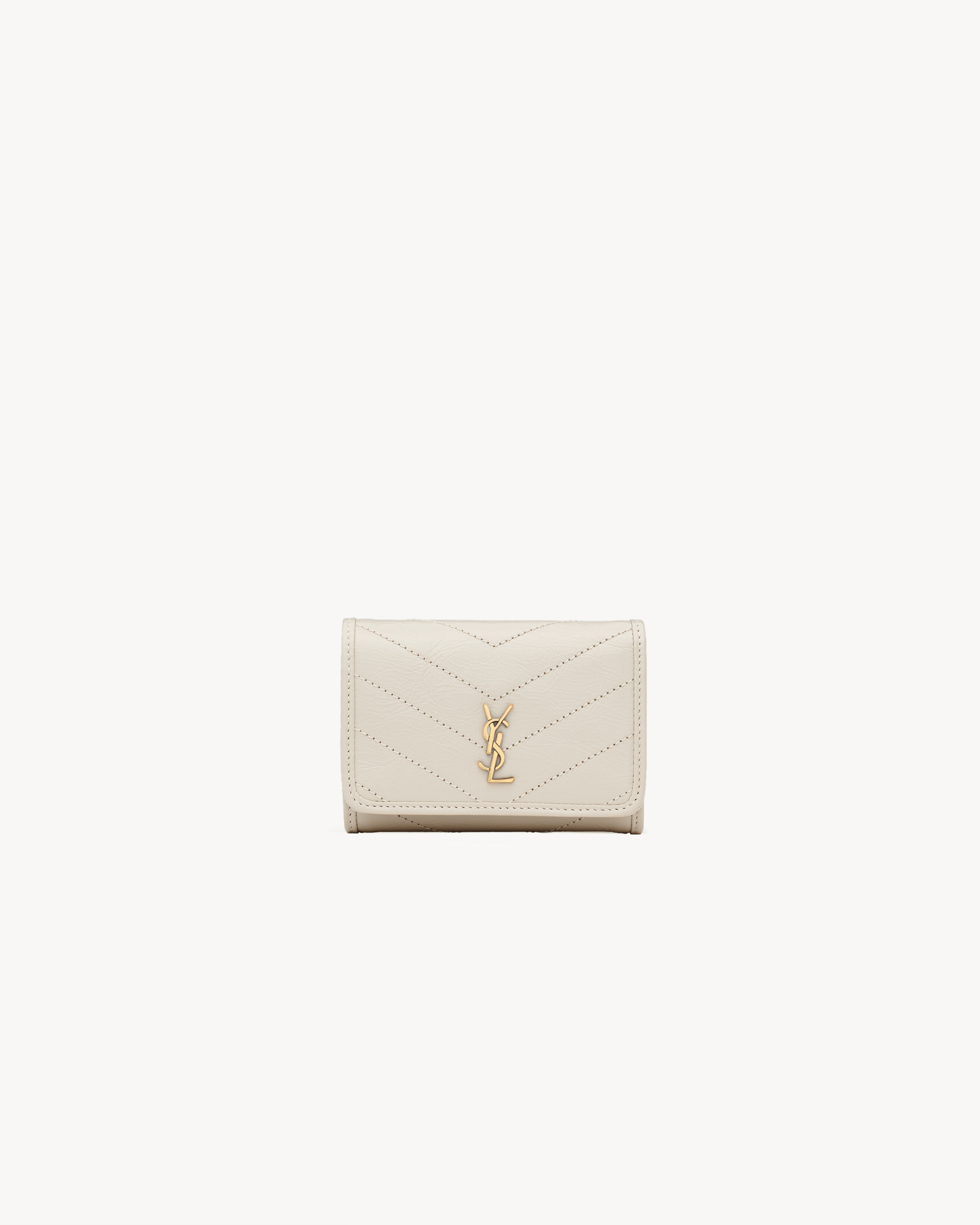 NIKI slim tri-fold wallet in vintage leather