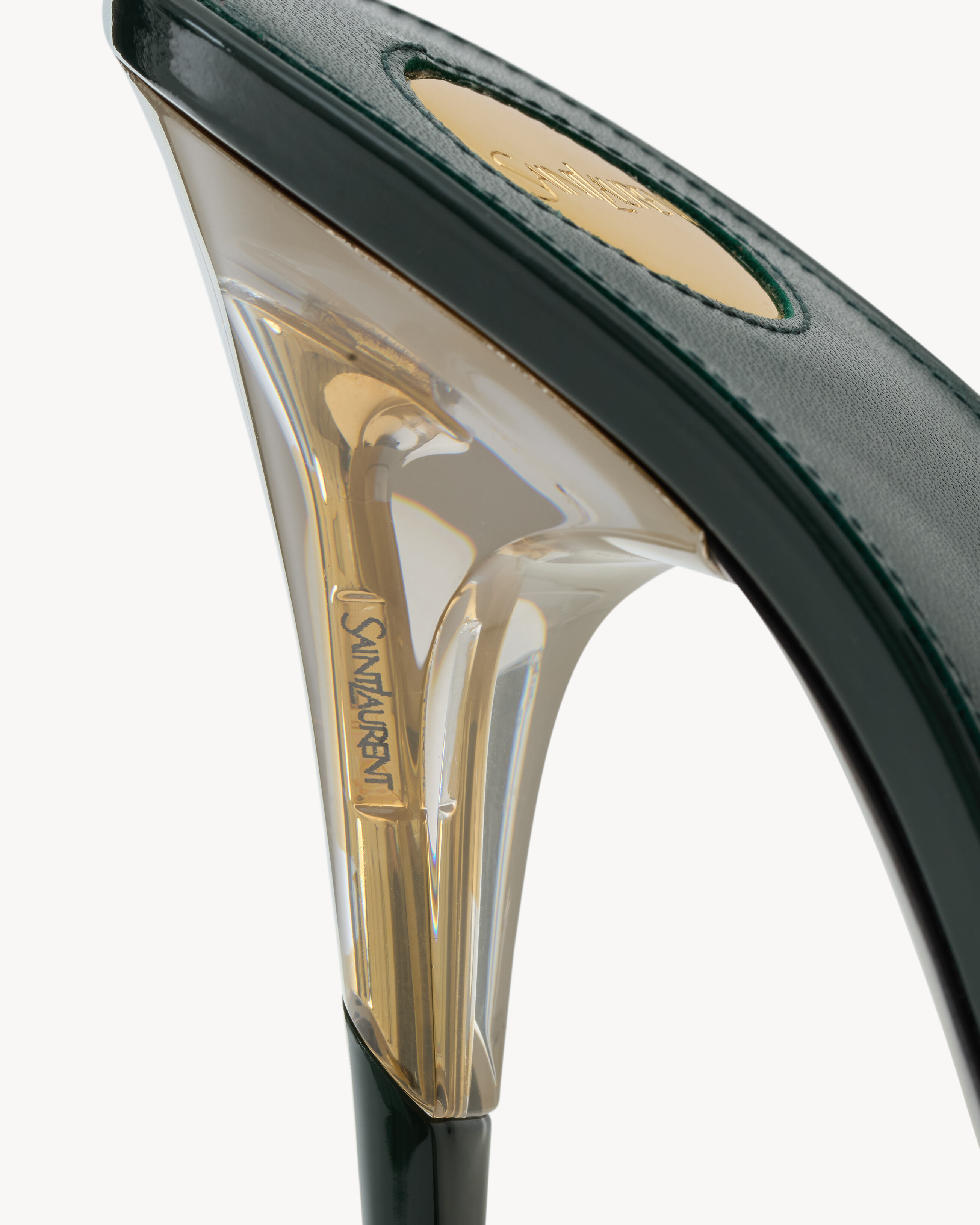 EDIA slingback pumps in TPU and patent leather