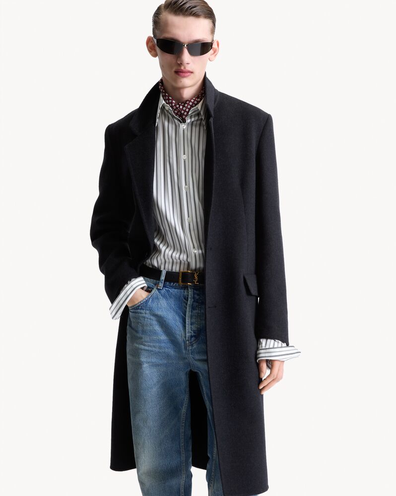 coat in double-face wool and cashmere felt