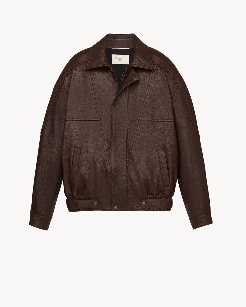 jacket in bubbled lambskin