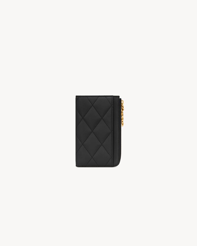 CASSANDRE BIJOU zip card case in lambskin