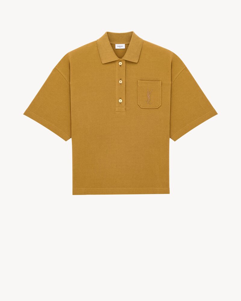 CASSANDRE oversized polo in cotton piqué