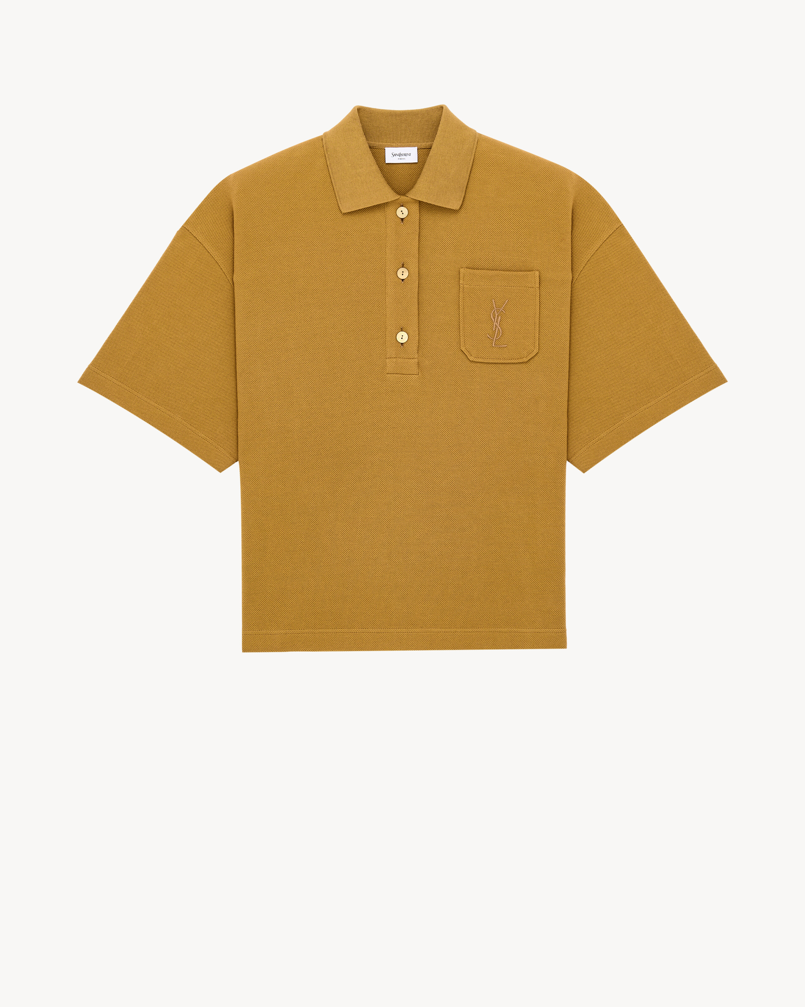 CASSANDRE oversized polo in cotton piqué