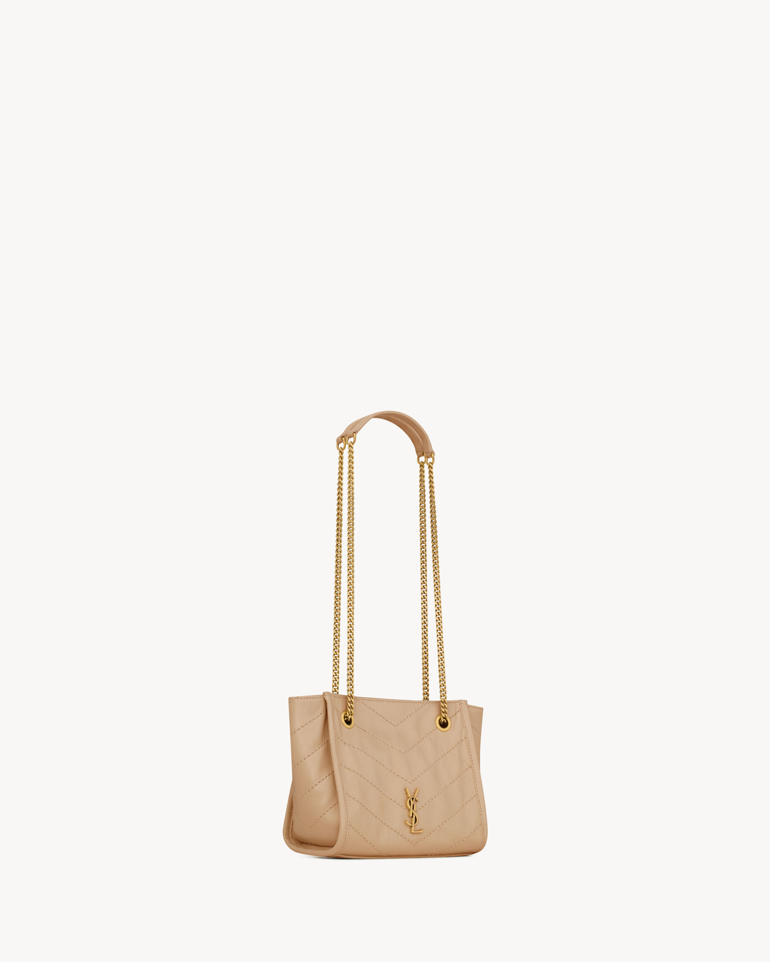 NIKI mini shopping in vintage leather