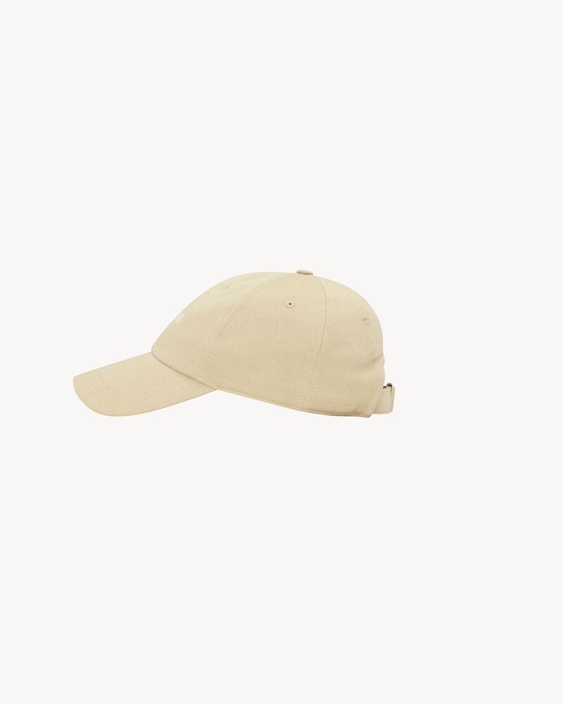 SAINT LAURENT cap in cotton gabardine