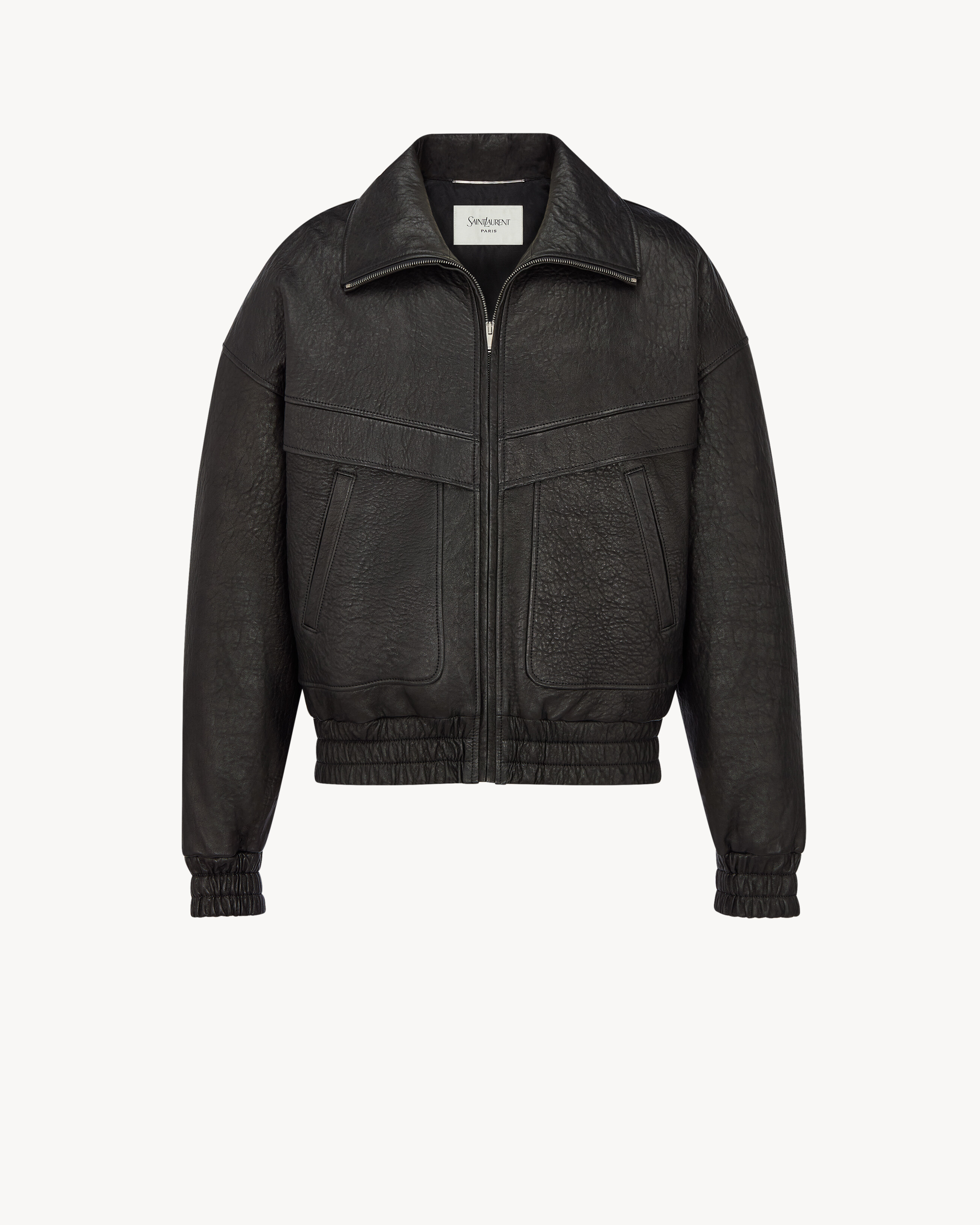 jacket in bubbled lambskin