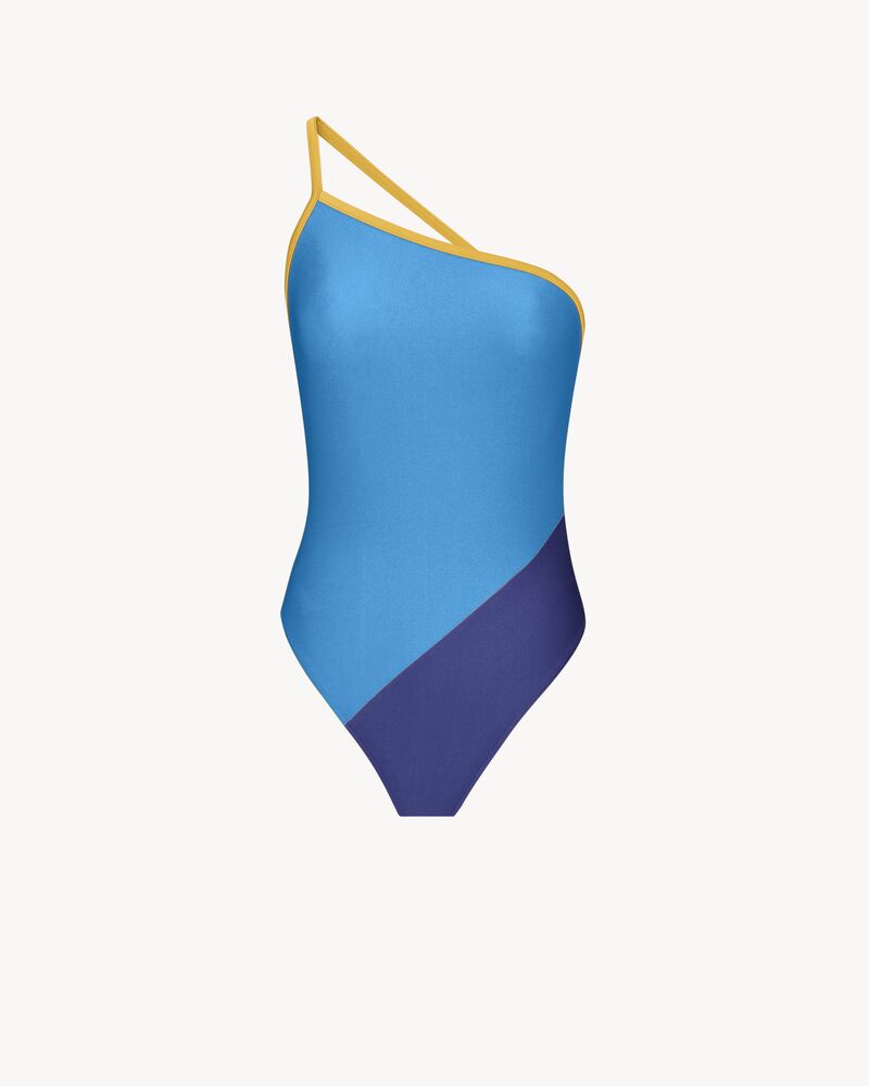 one-shoulder bodysuit in knit