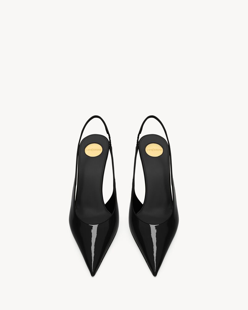 GUERMANTES slingback pumps in patent leather