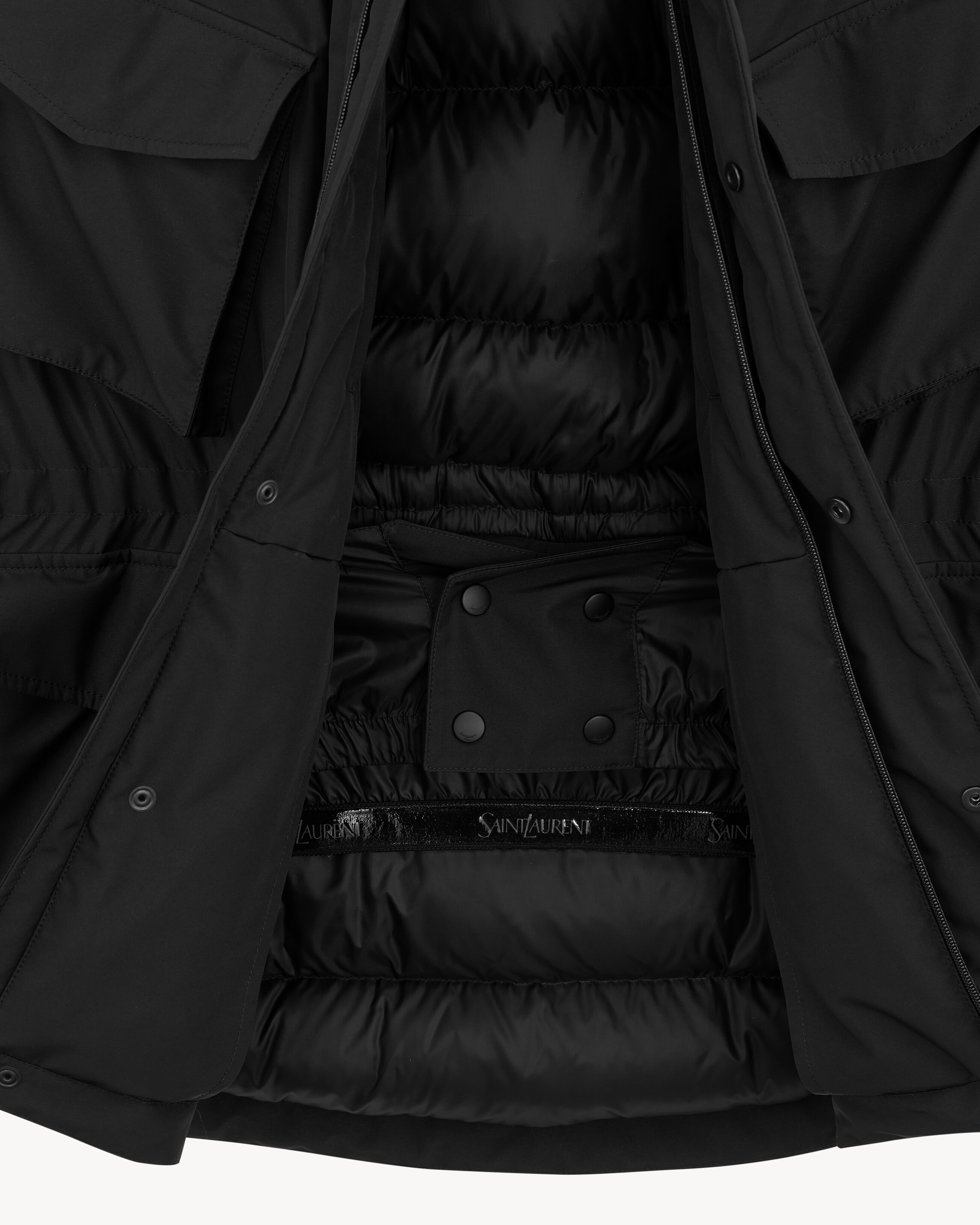 COAT IN WATER-REPELLENT CANVAS