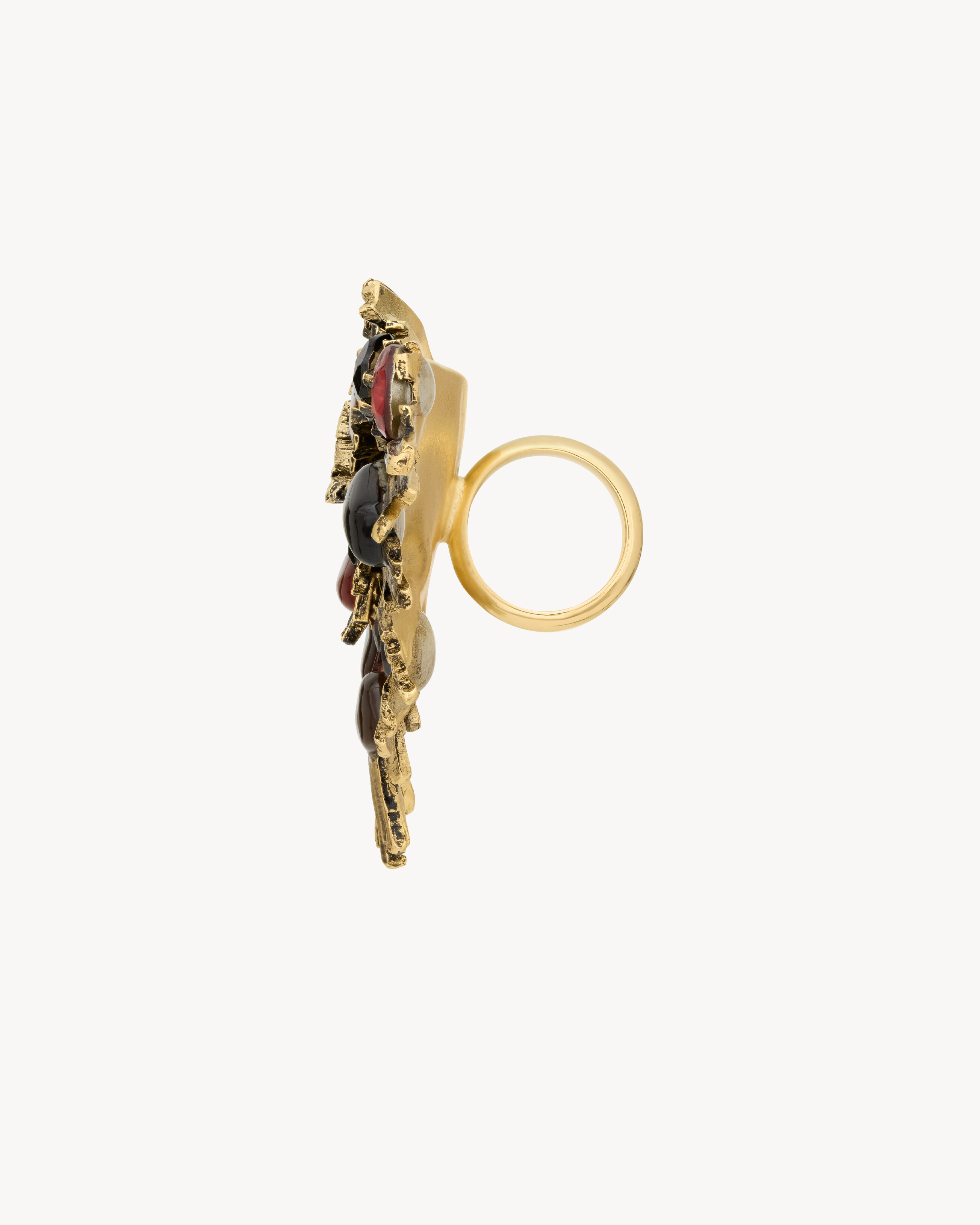 sunrise ring in resin and glass