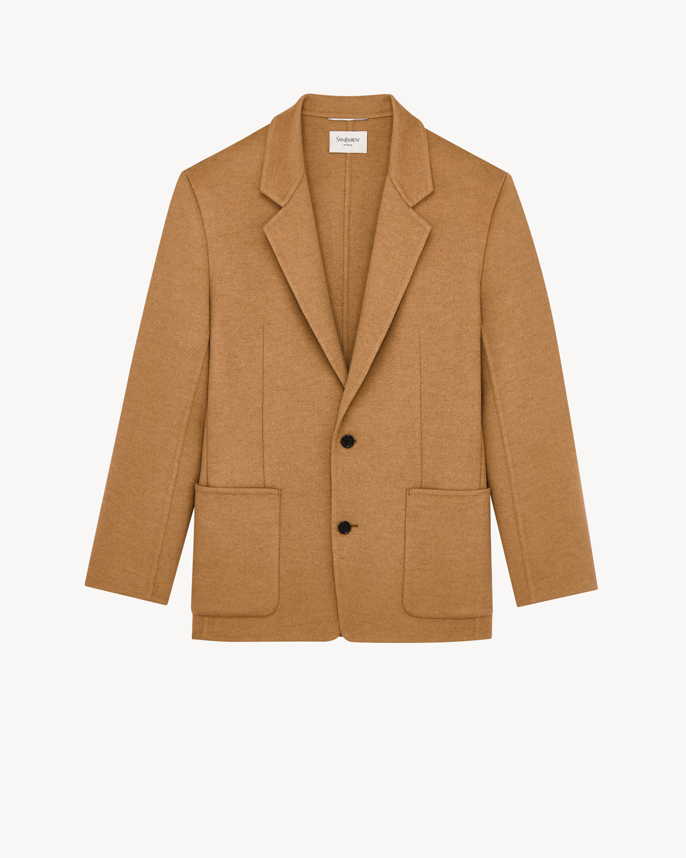Chaqueta de fieltro de cachemira y lana