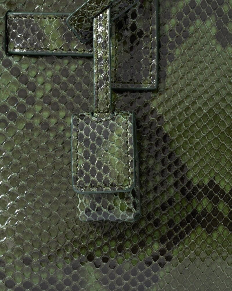 サック ド ジュール ナノ（パイソン） グリーン | Saint Laurent | YSL