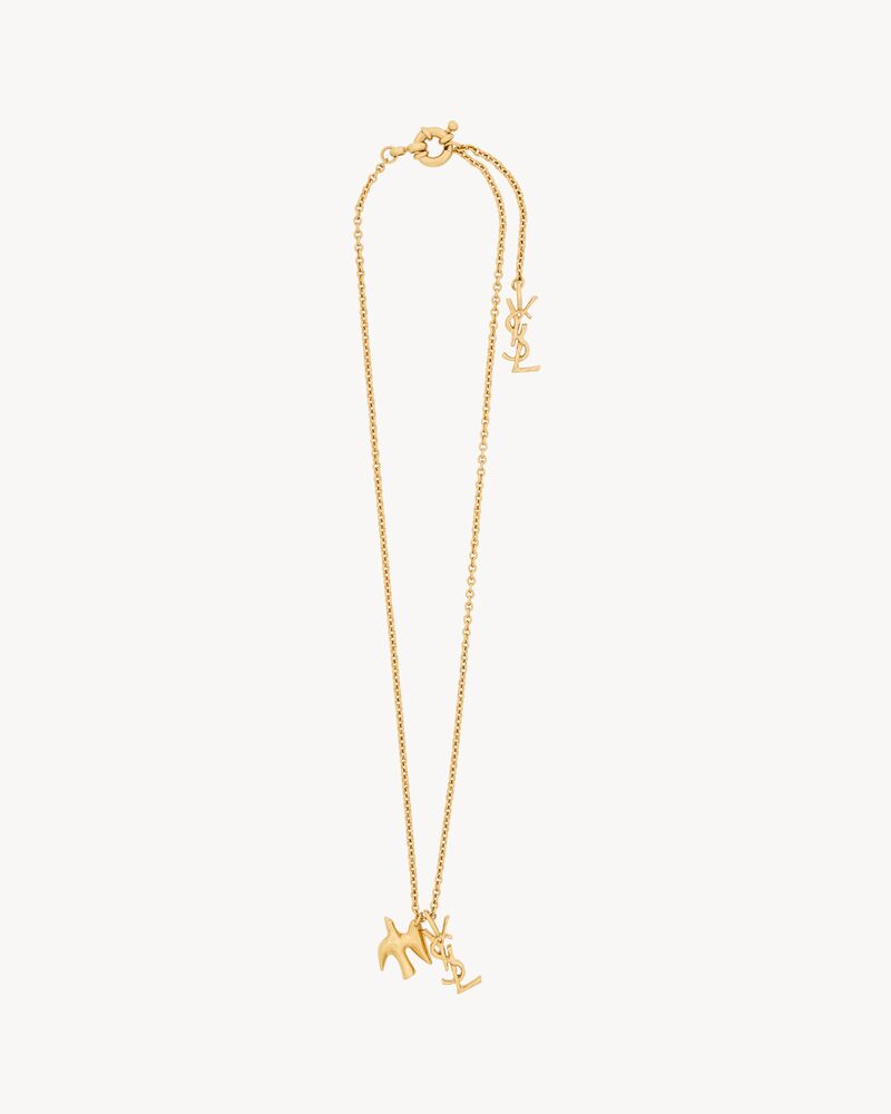 CASSANDRE dove necklace in brass