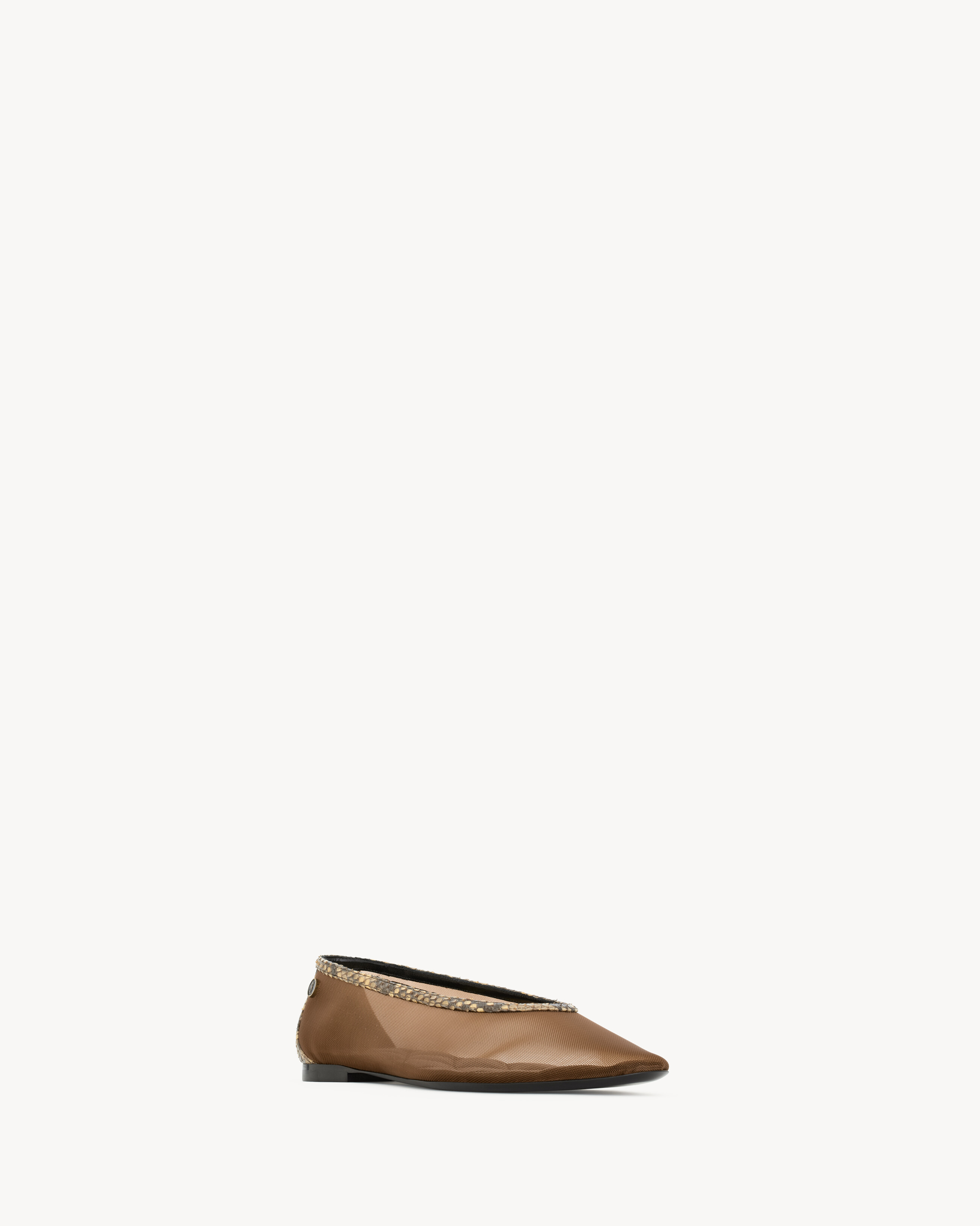 SAO ballerines en résille et python