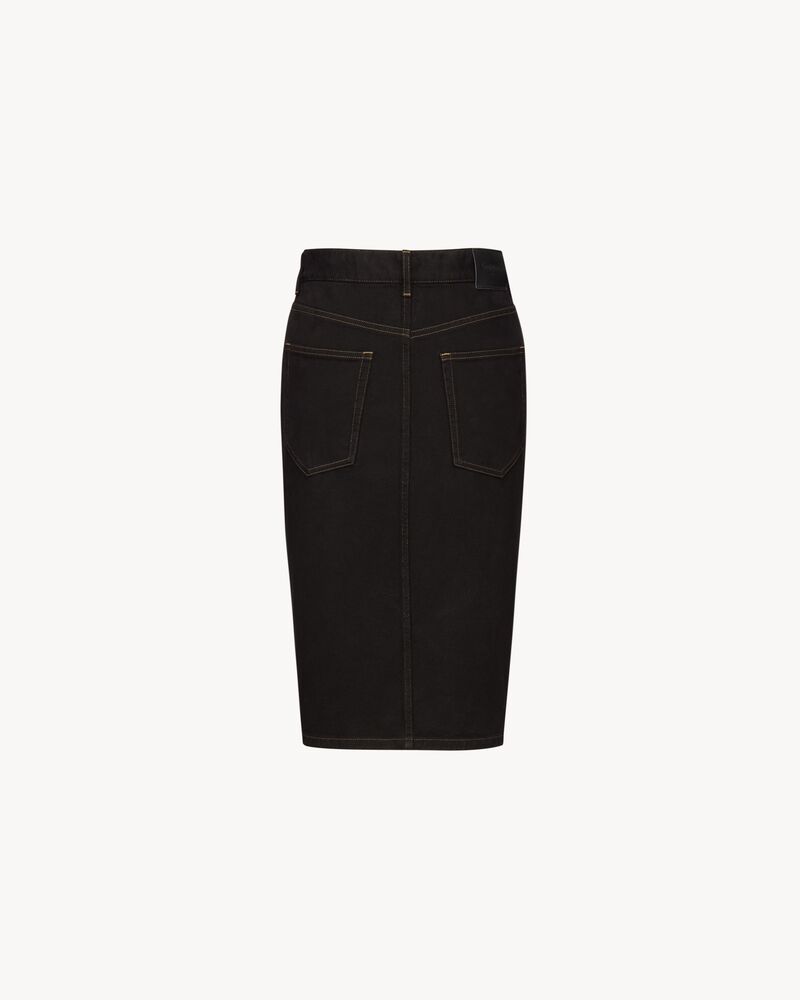 baggy pencil skirt in denim