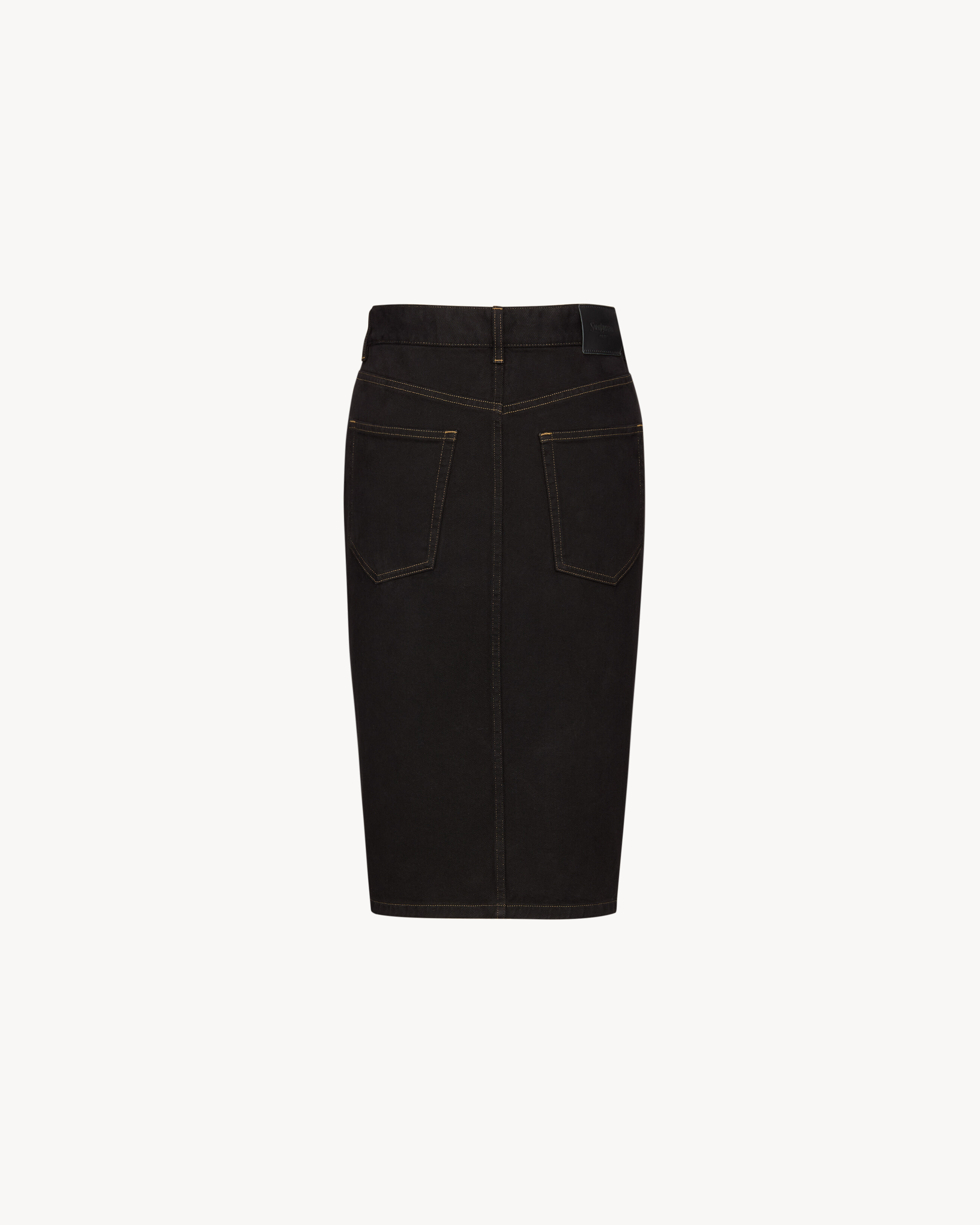 baggy pencil skirt in denim