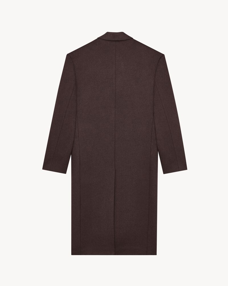 80's coat in double-face brushed wool felt
