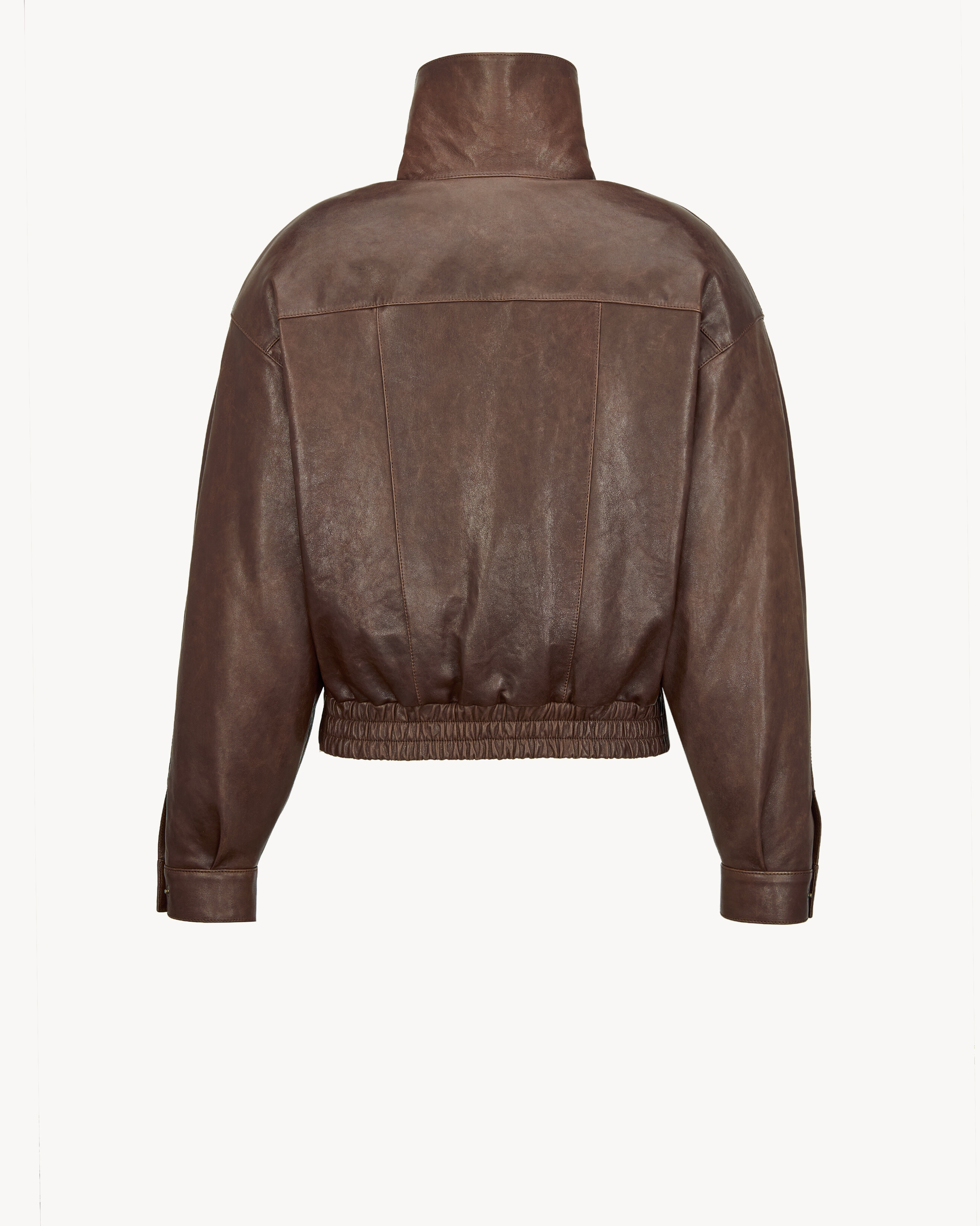 jacket in lambskin in Brown | Saint Laurent | YSL TW | ID
