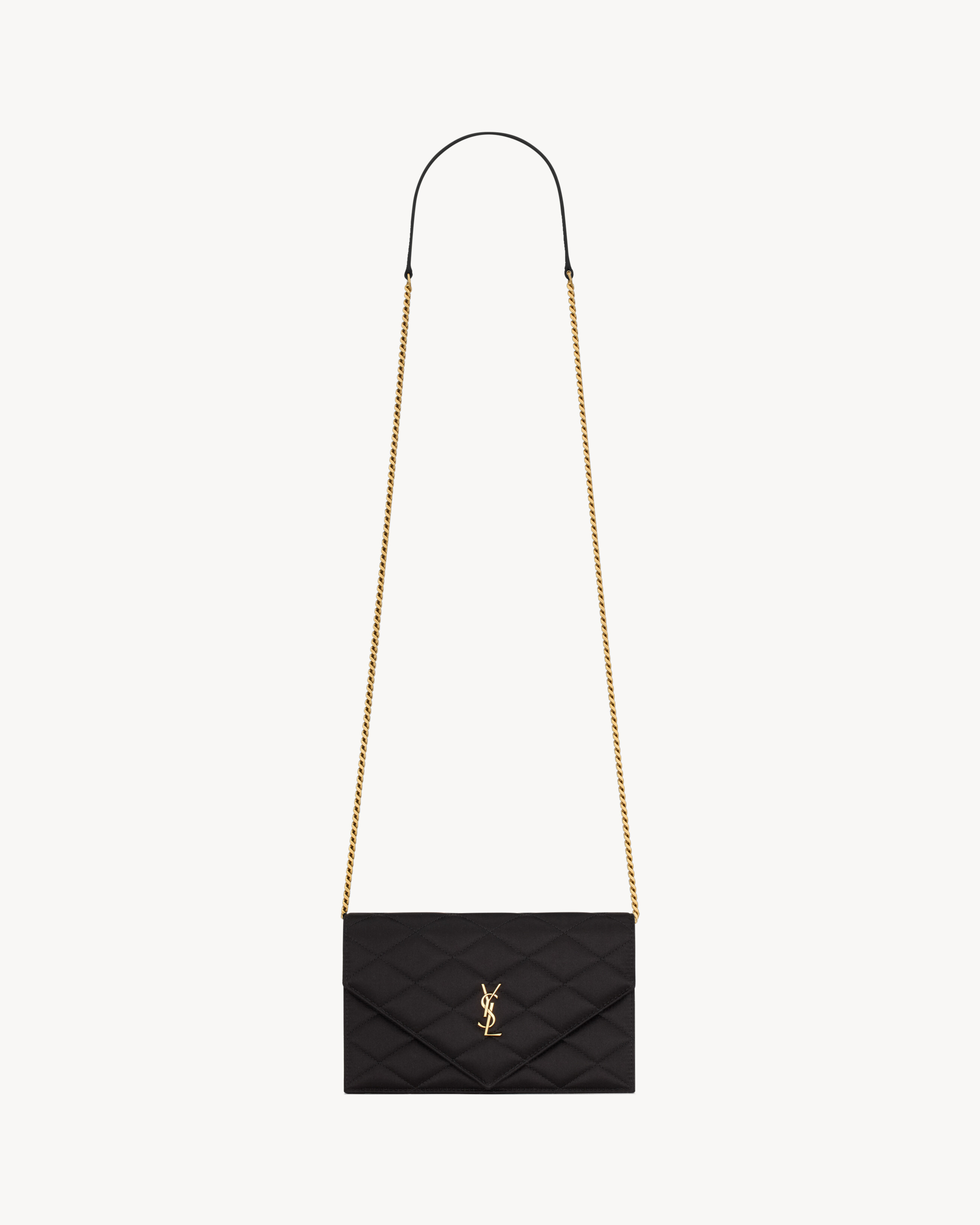 パリ チェーンウォレット（サテン） ブラック | Saint Laurent | YSL JA-JP