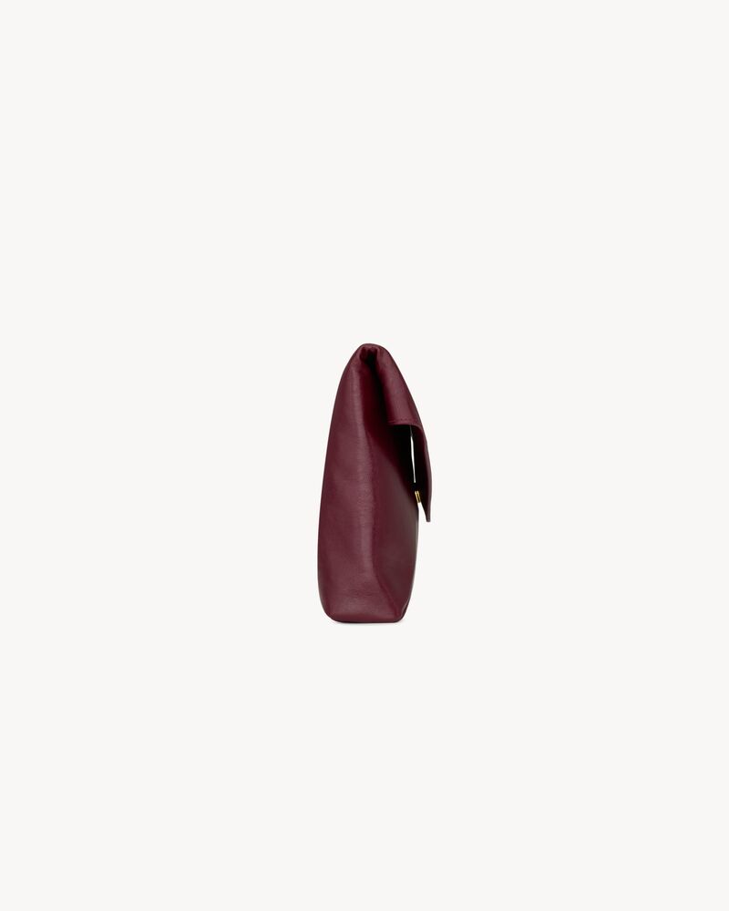 CASSANDRE large envelope pouch in shiny leather