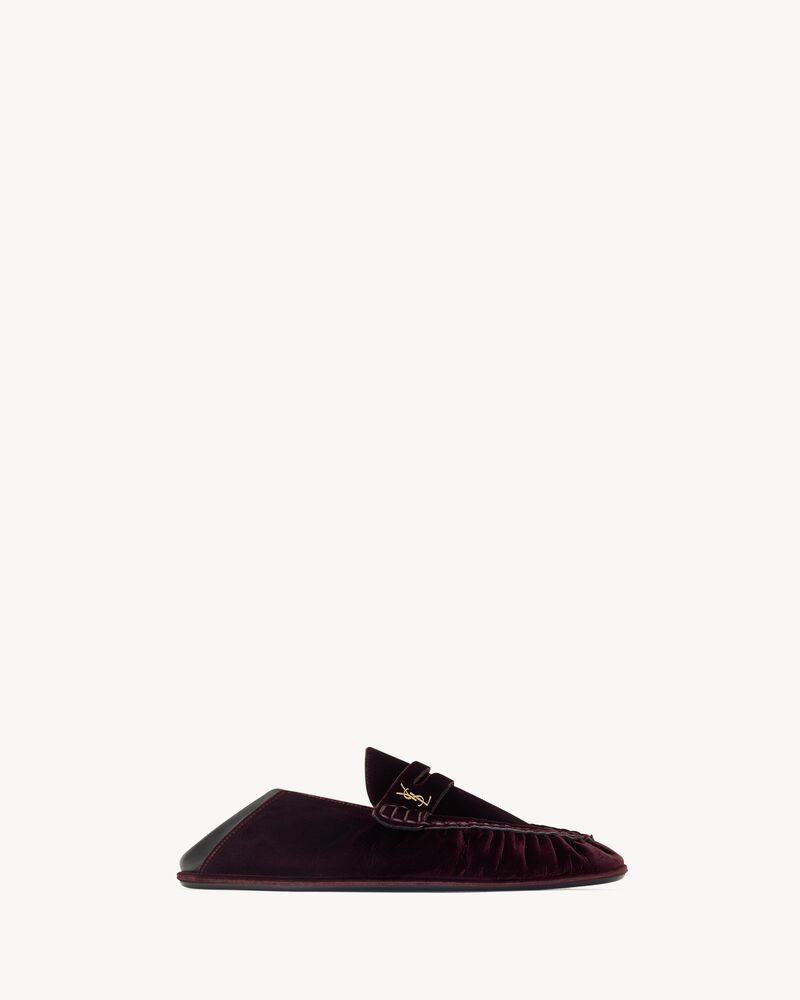 LE LOAFER foldable in velvet