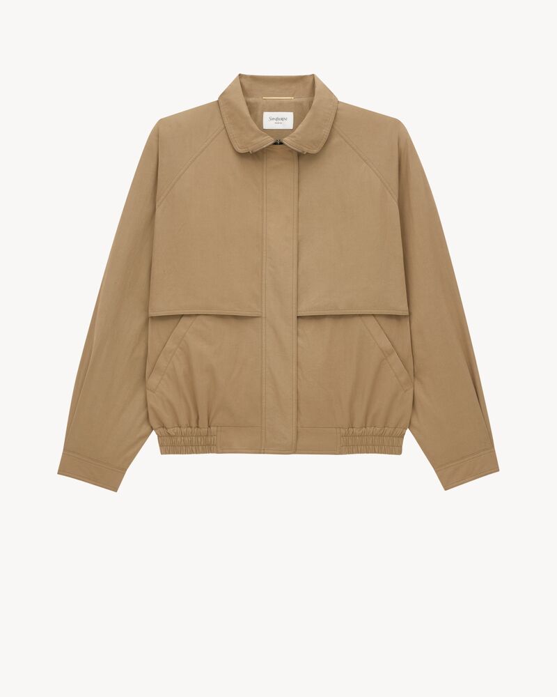 jacket in cotton canvas